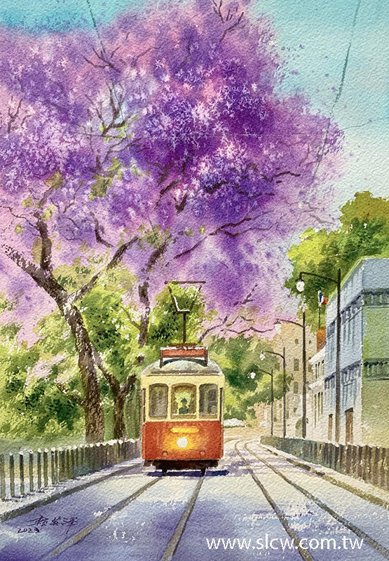 Blooming Jacarandas in Lisbon